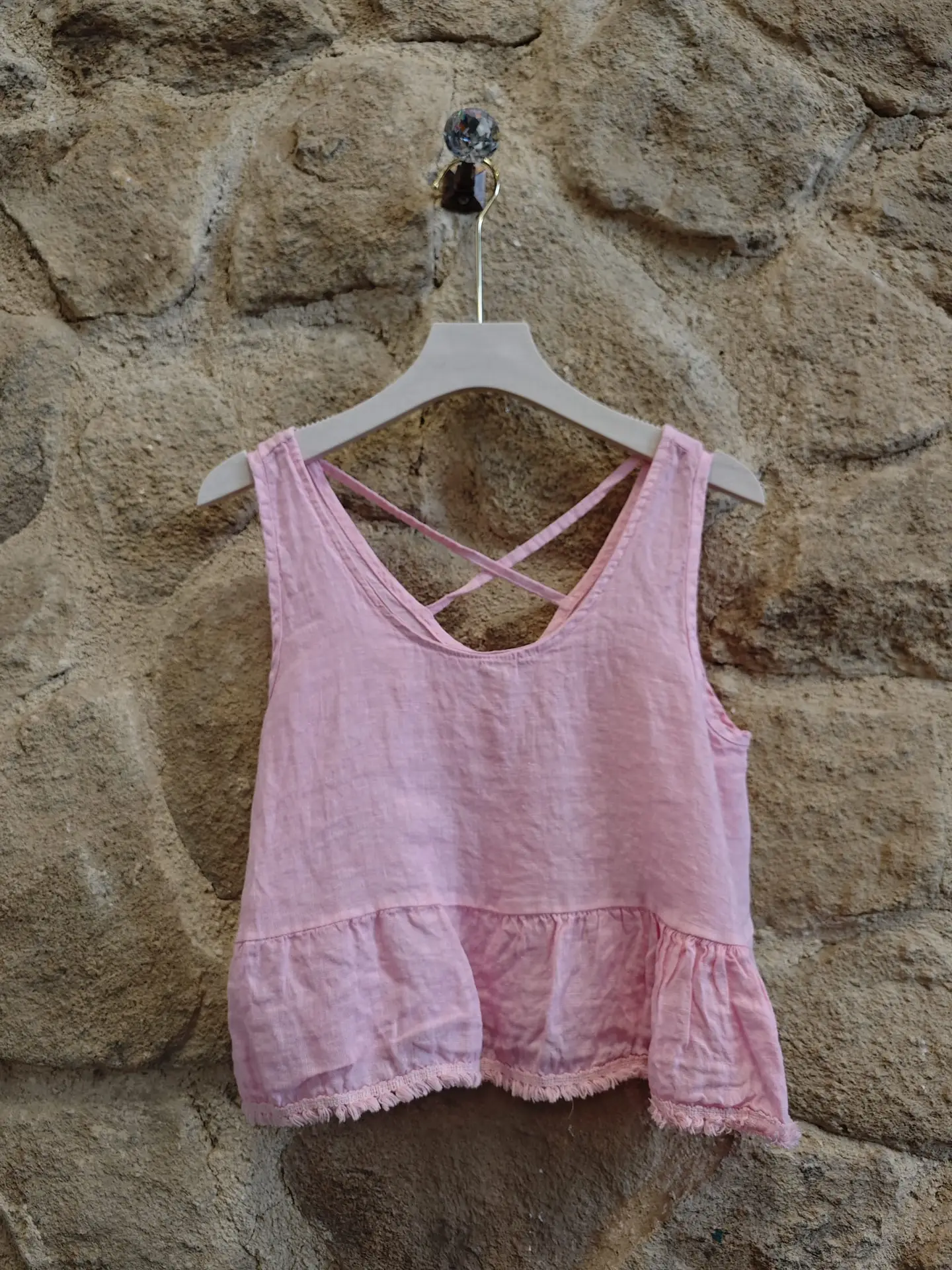 100% Linen Backstrap T-Shirt