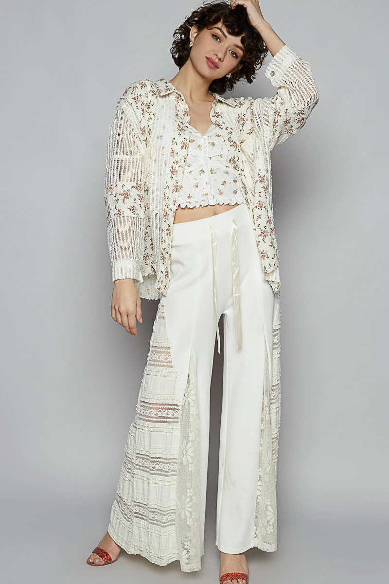 Crochet Gauze Open Cardigan