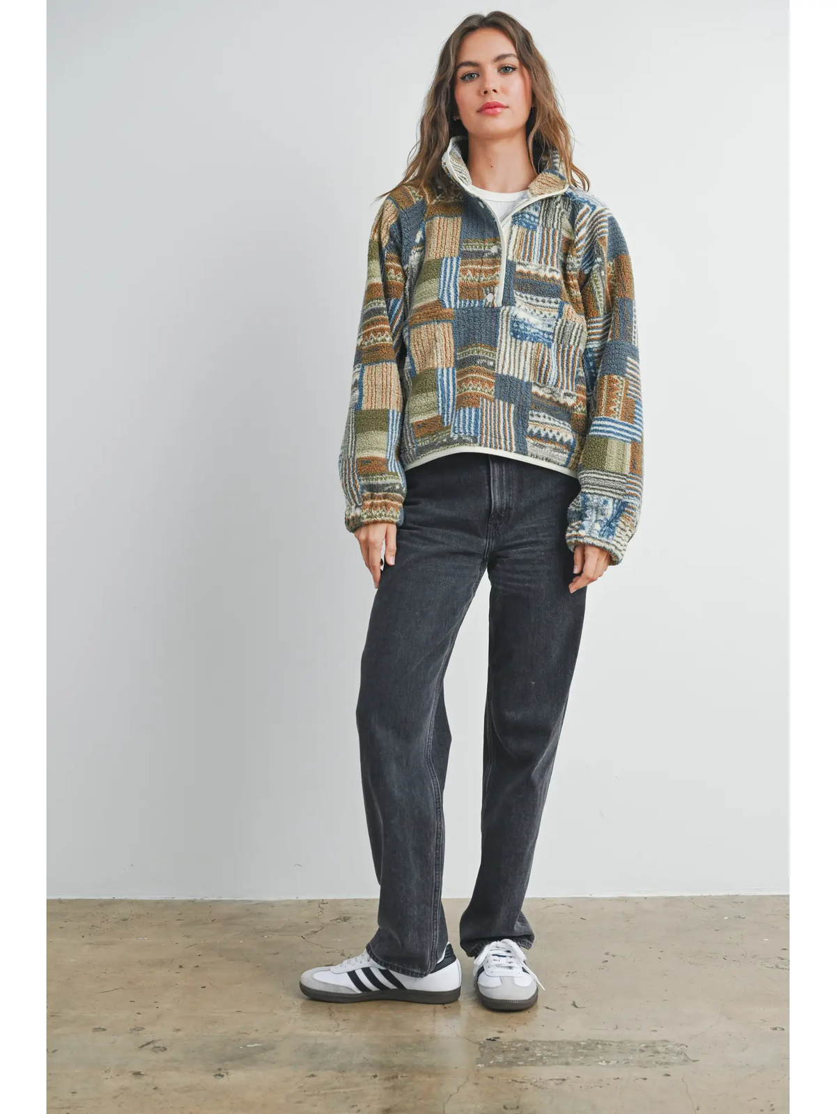 Patchwork Fleece Jacket