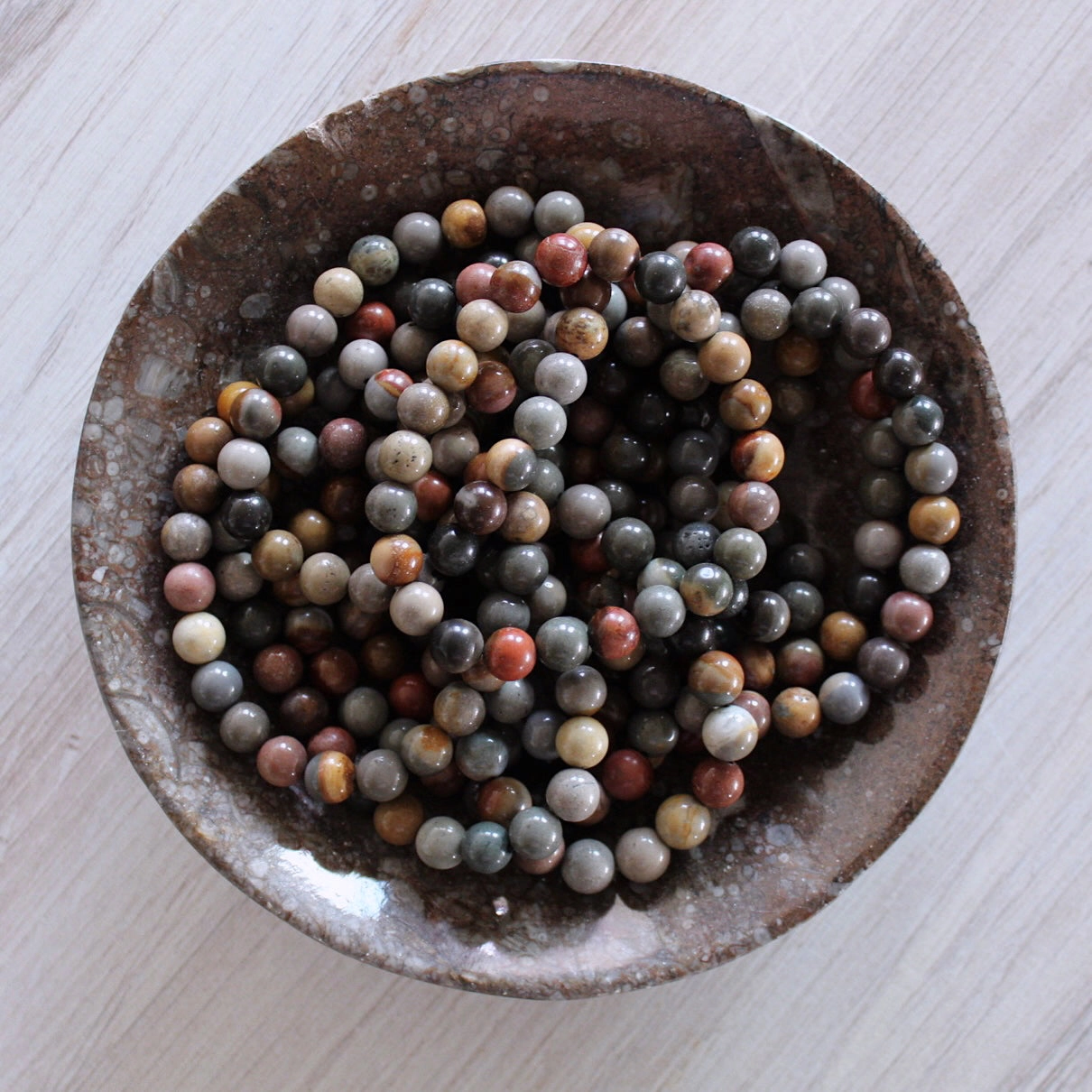 8mm Polychrome Jasper Stretch Bracelet