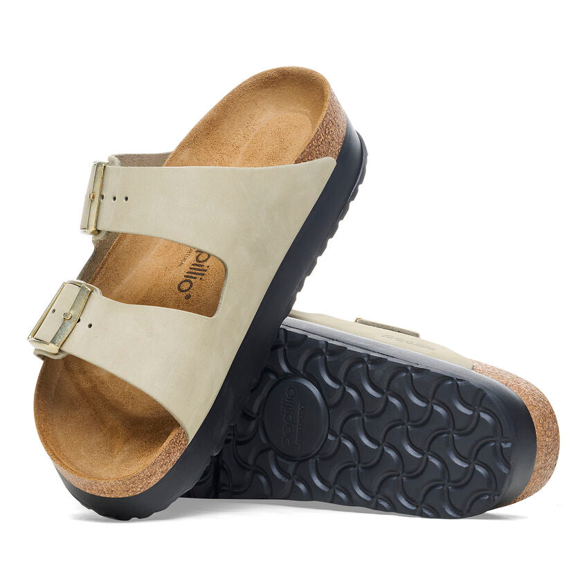 Arizona Flex Nubuck Leather Platform Sandal