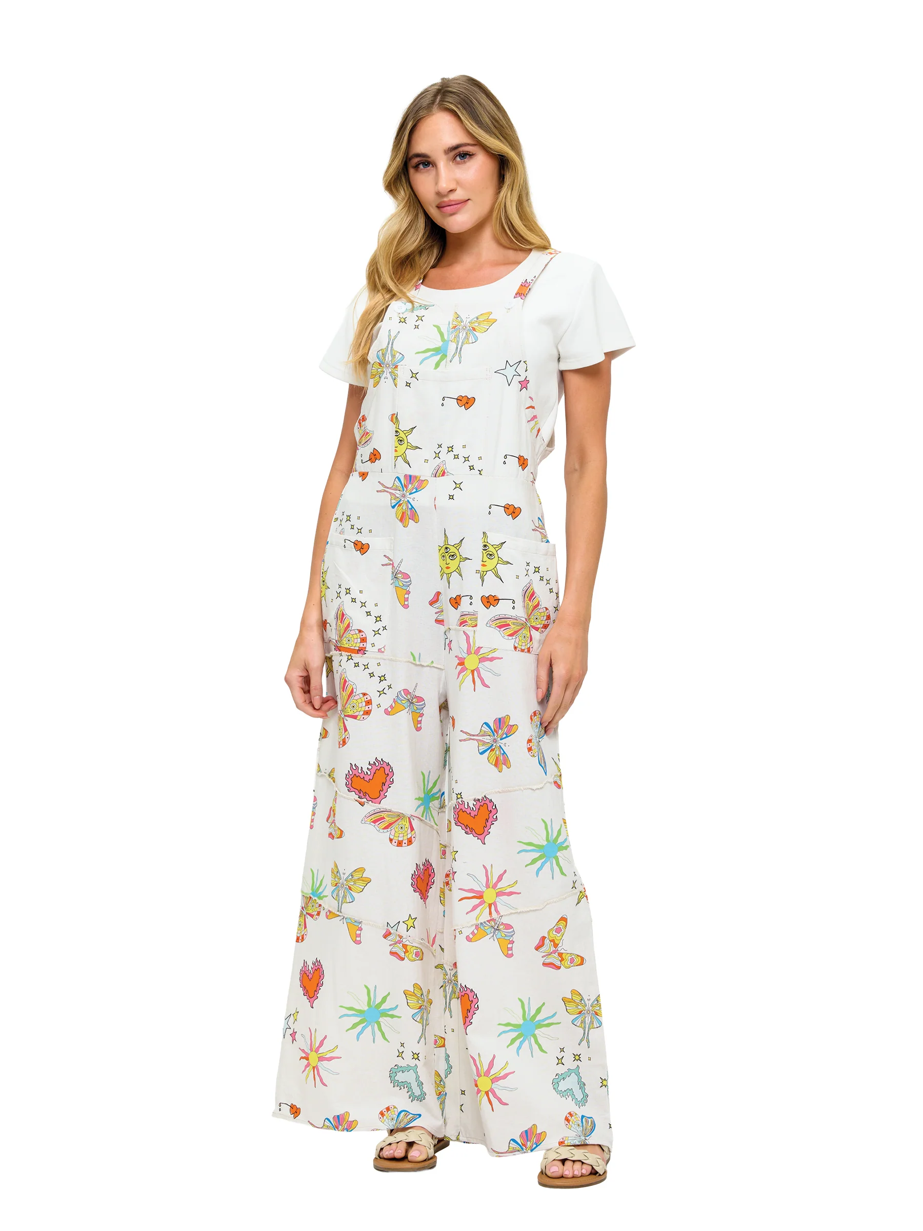 Whimsical Celestial Overalls