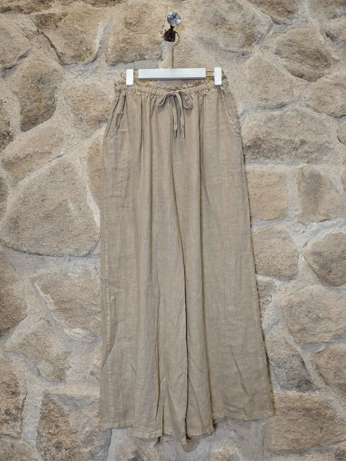 100% Linen Wide Leg Pants