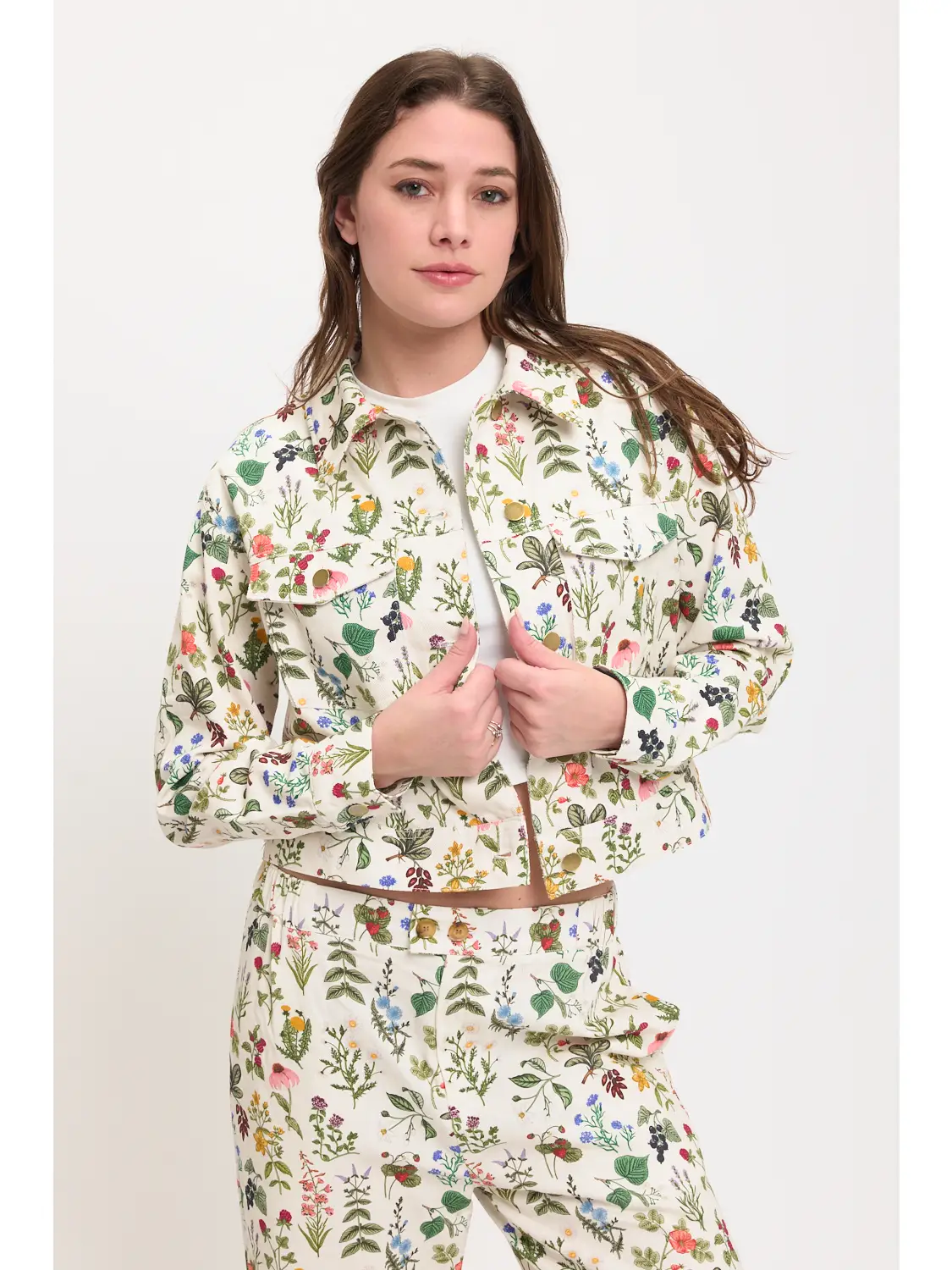 Garden Floral Print Jacket