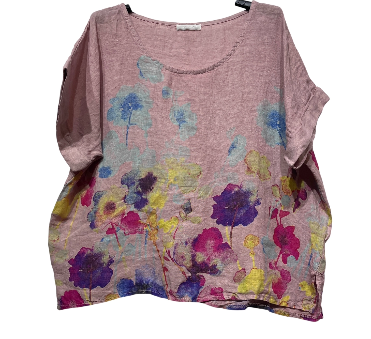 Floral Print Linen Top