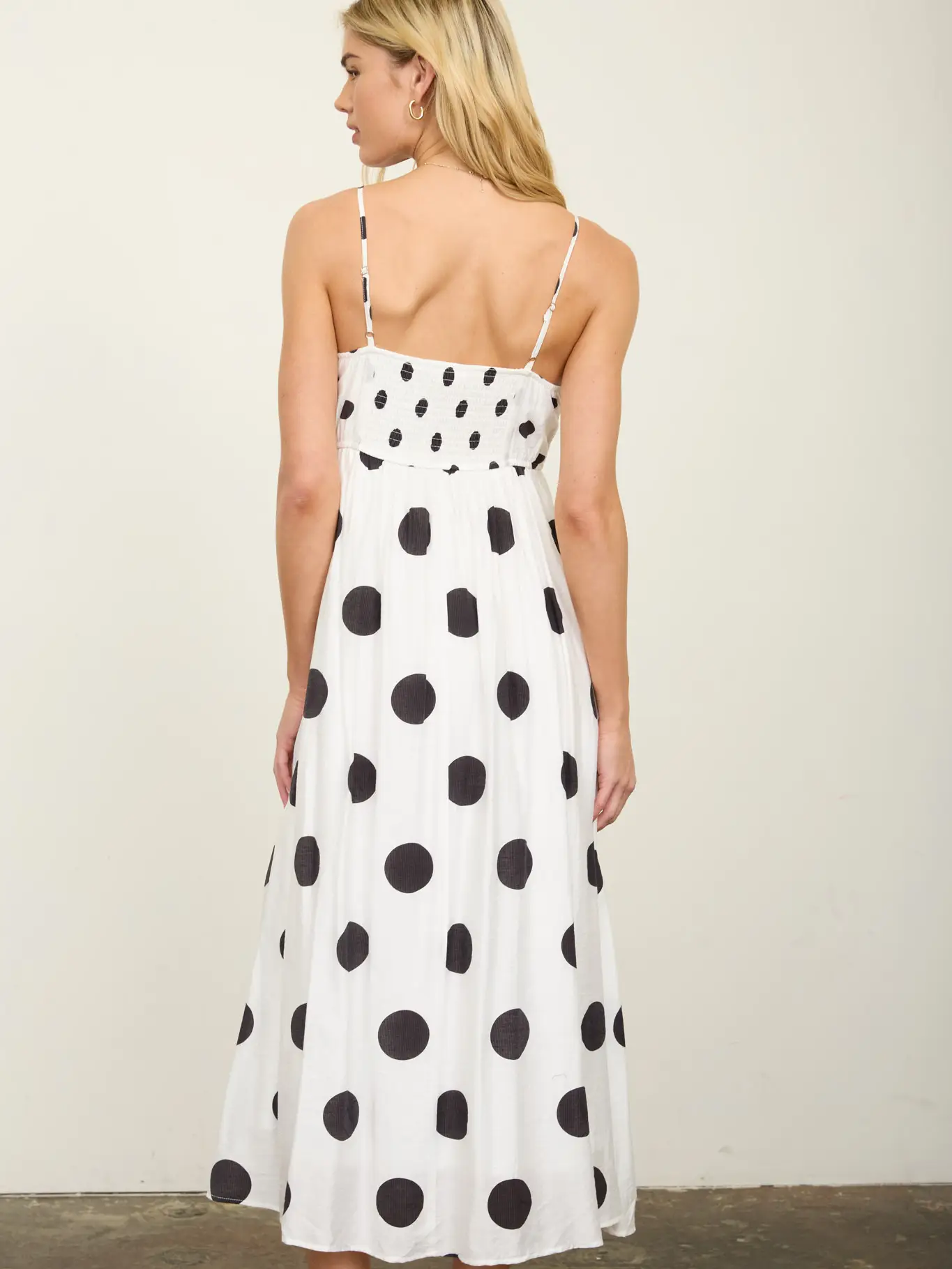 Polka Dot Midi Dress