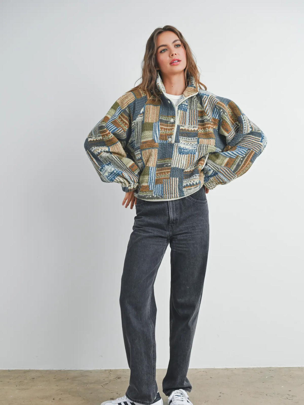 Patchwork Fleece Jacket