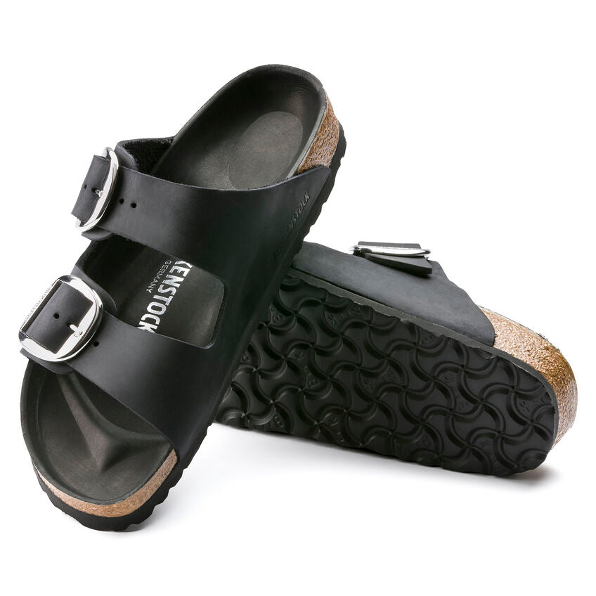 Arizona Big Buckle Oiled Leather Sandal