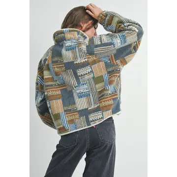 Patchwork Fleece Jacket