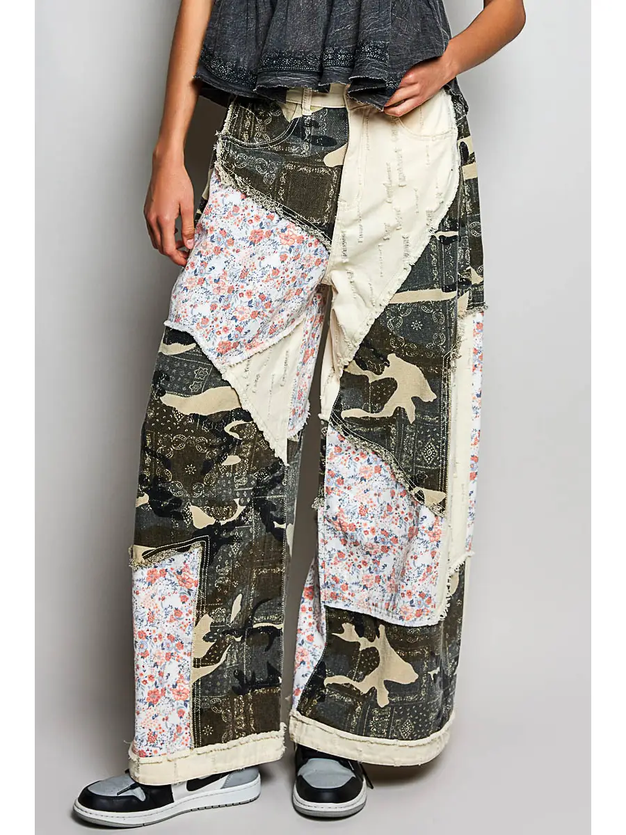 Camo Multi Crochet Pant