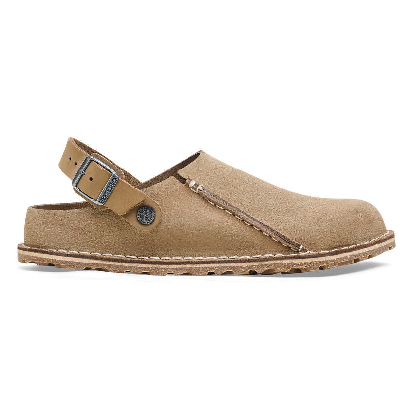 Lutry Premium Suede Clog Gray Taupe