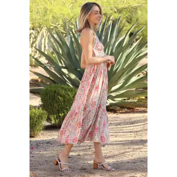 Lace Trim Maxi Dress