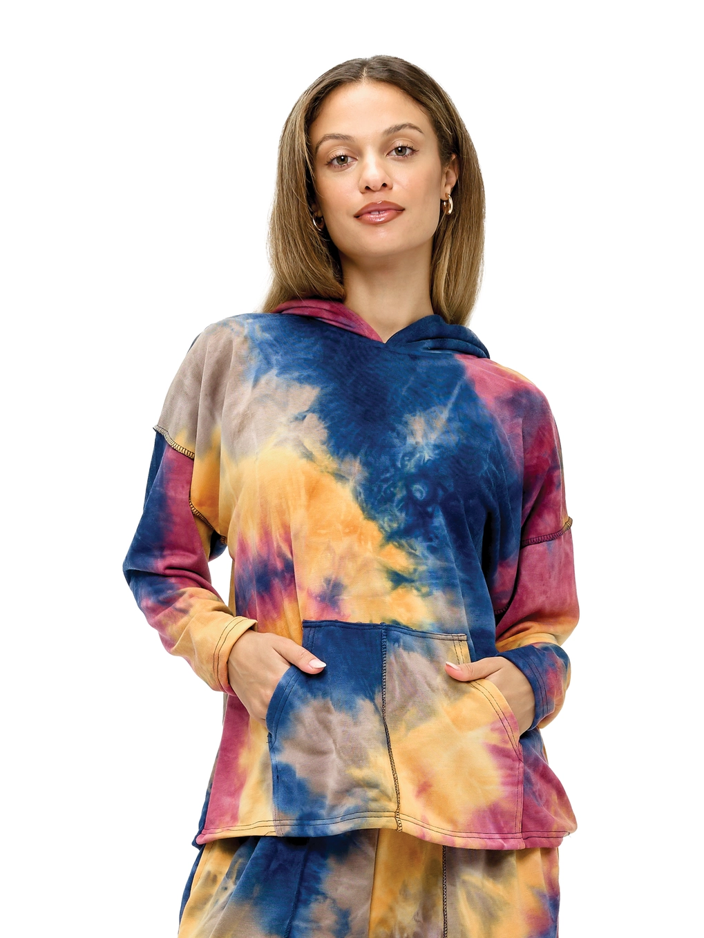 Multicolored Tie Dye Hoodie
