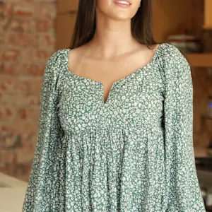 L/S Floral Print Top