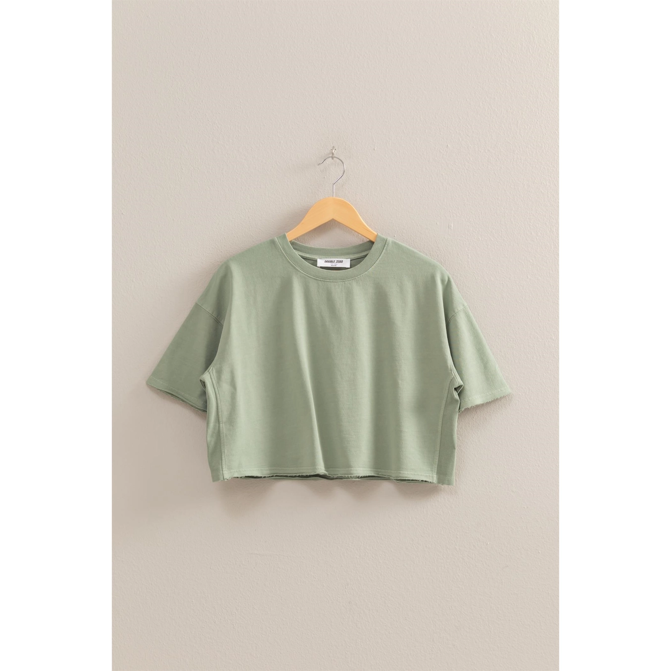 Short Sleeve Boxy Cropped Tee