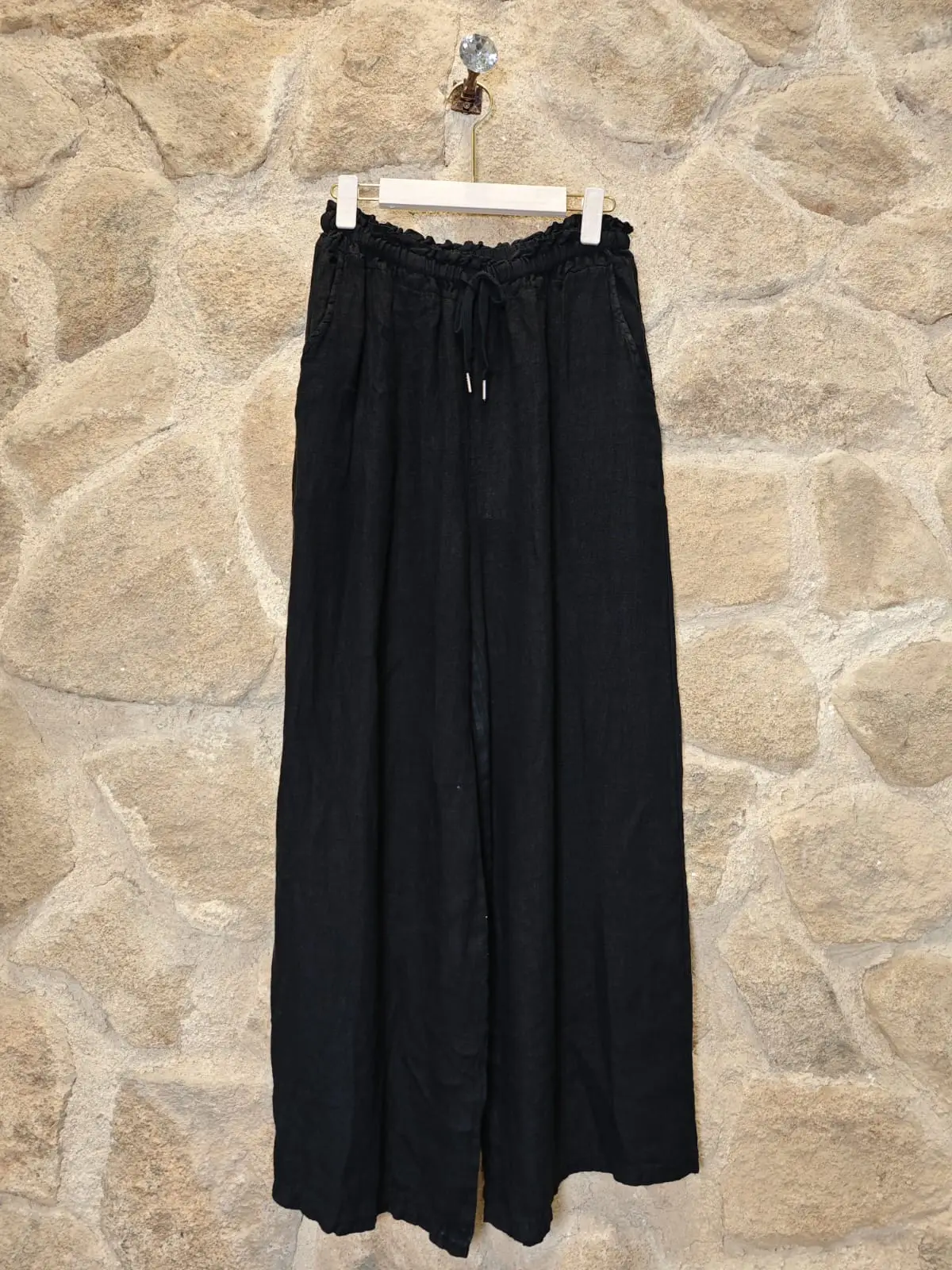 100% Linen Wide Leg Pants