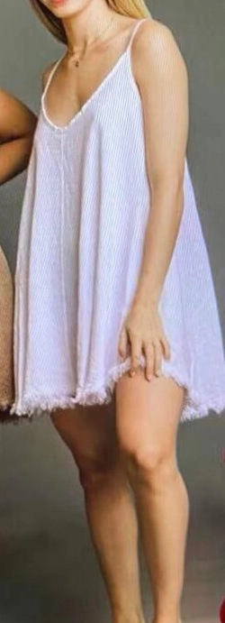 Tank Tunic with Fringe Edge