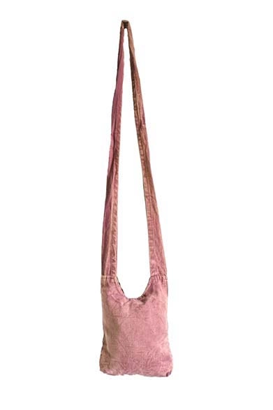 Stonewashed Cotton Boho Hippie Crossbody Bag