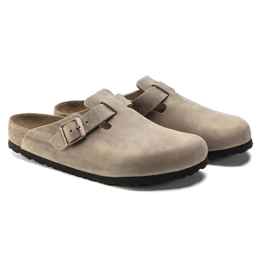 Boston Oiled Leather Soft Footbed Clog