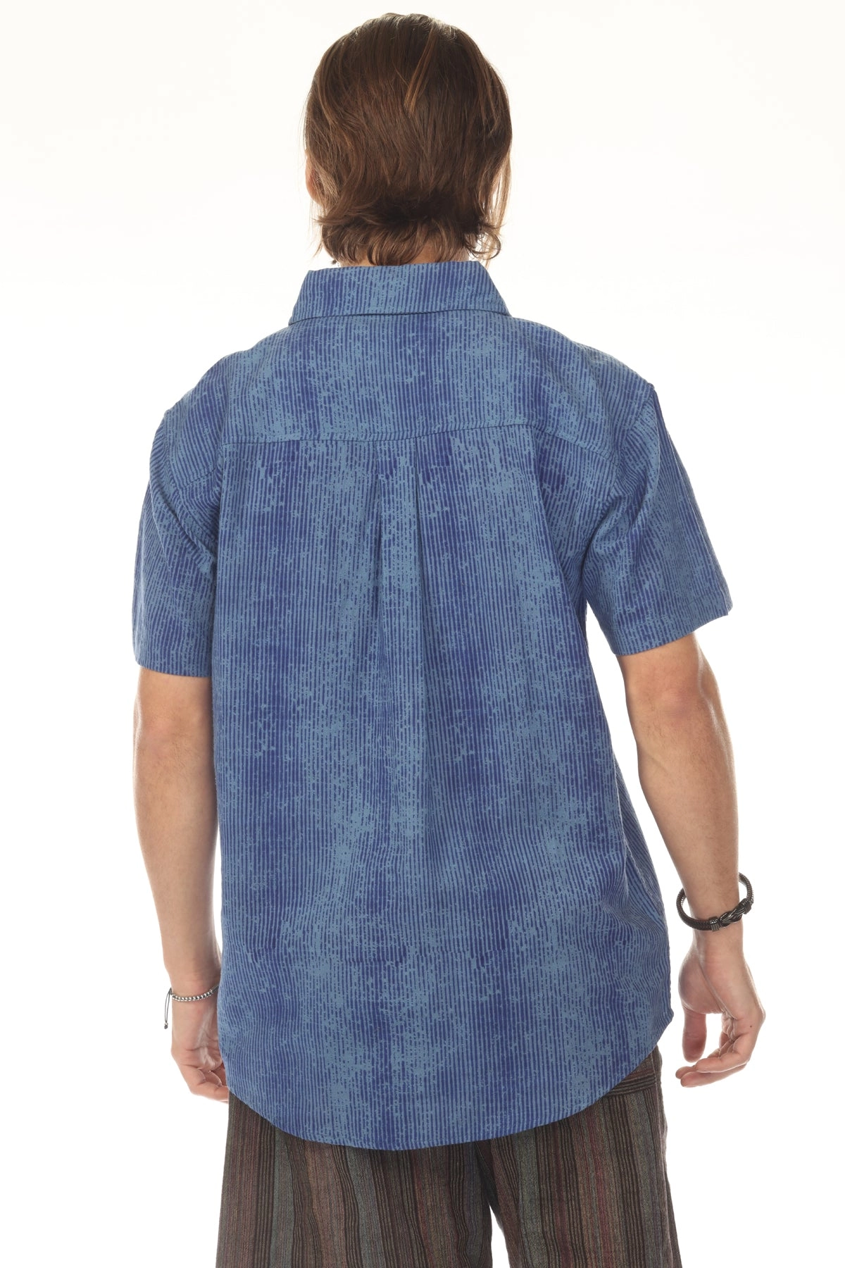 Men's Vibration Stripe Short Sleeved Shirt