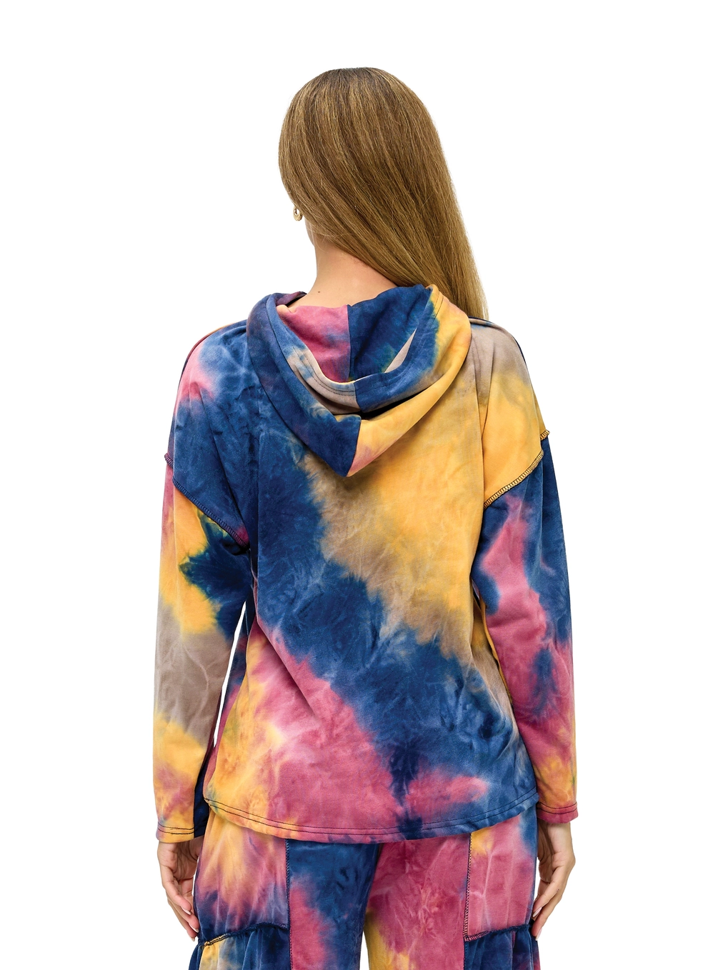 Multicolored Tie Dye Hoodie