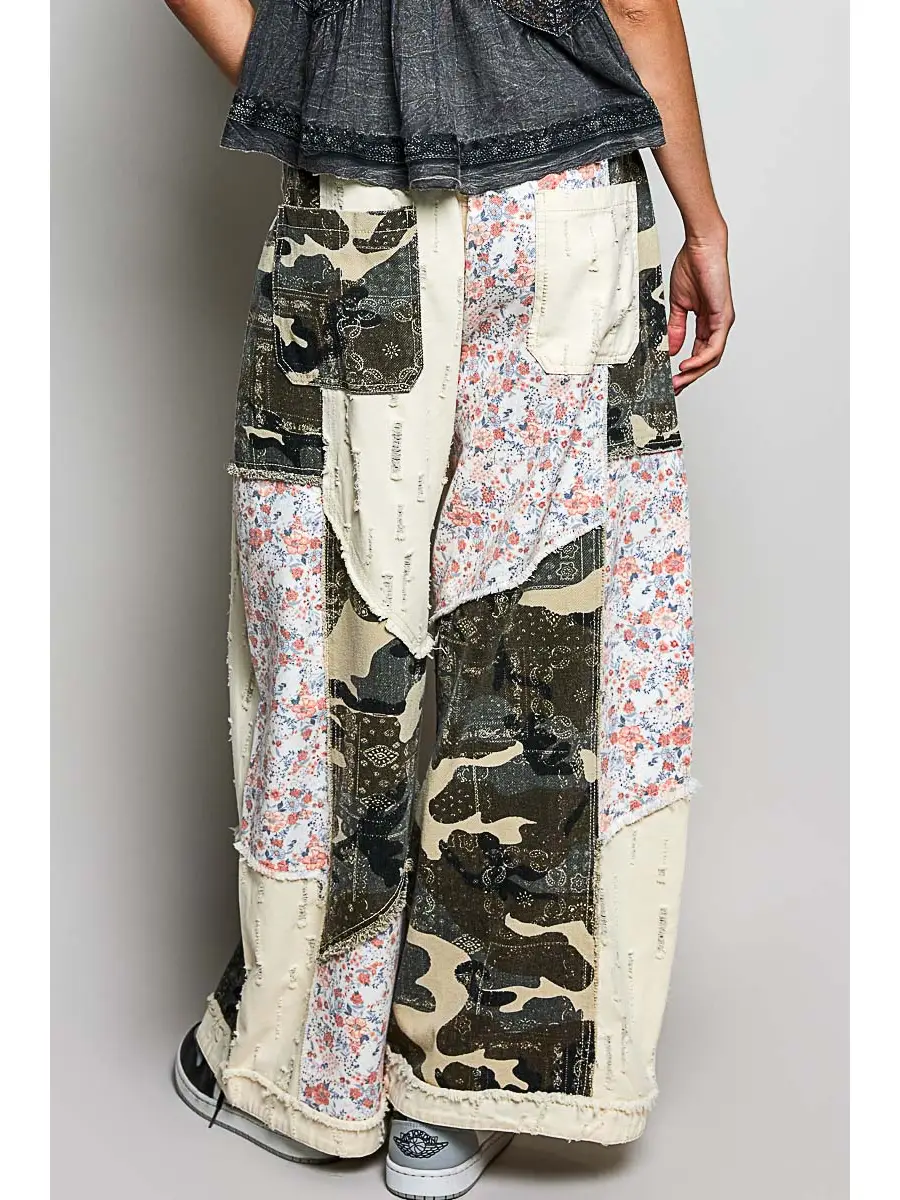 Camo Multi Crochet Pant