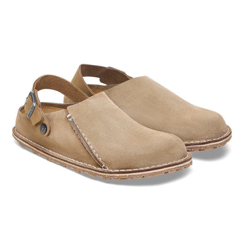 Lutry Premium Suede Clog Gray Taupe