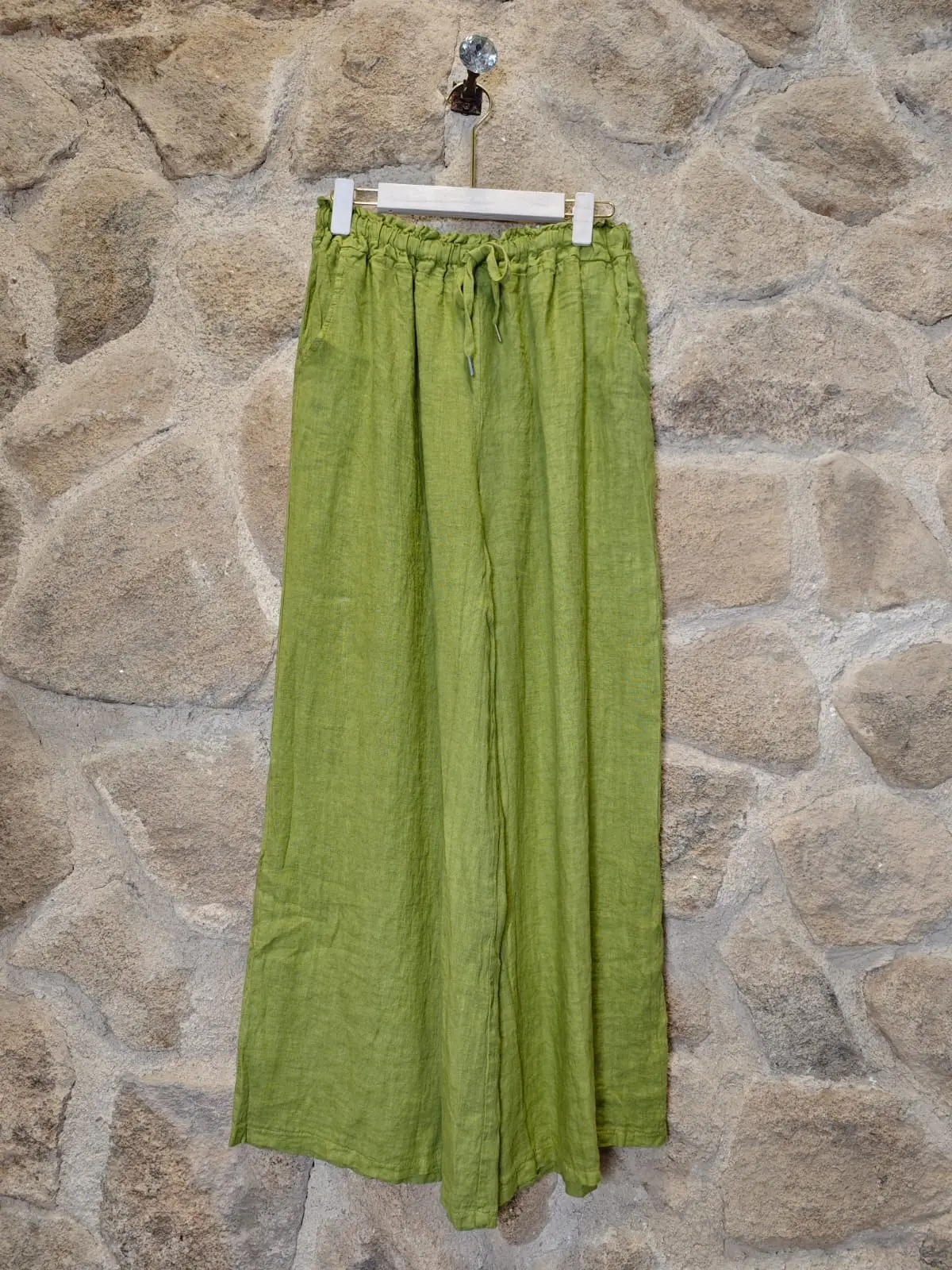 100% Linen Wide Leg Pants