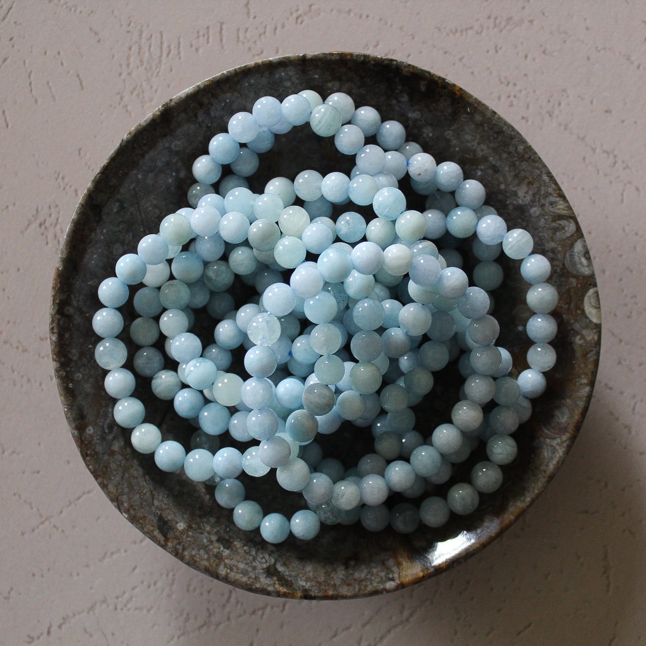 8mm Aquamarine Stretch Bracelet