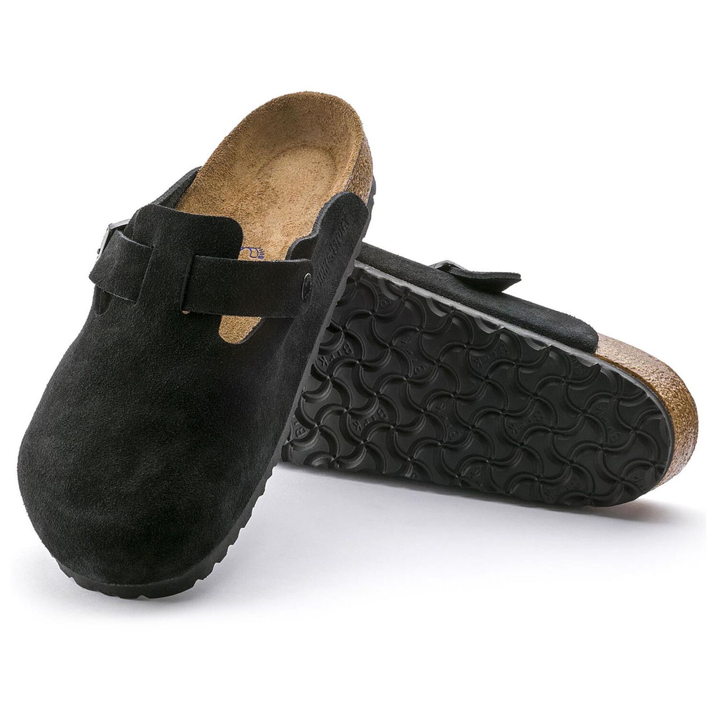 Boston Suede Soft Footbed Clog