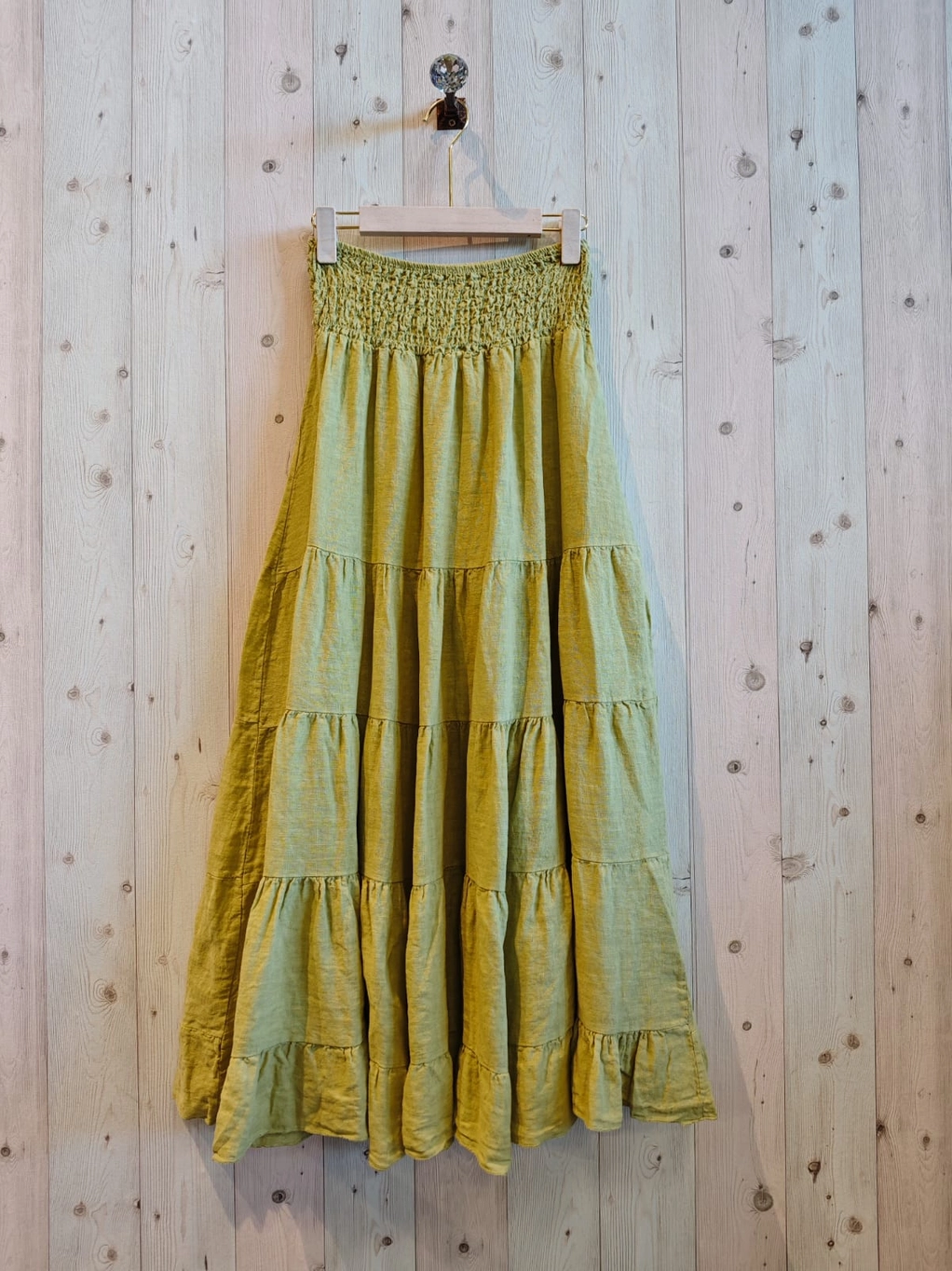 Linen Tiered Skirt
