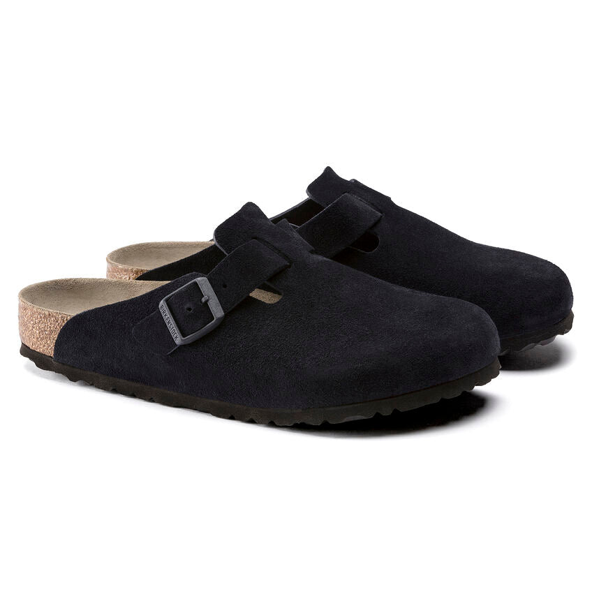 Boston Suede Soft Footbed Clog