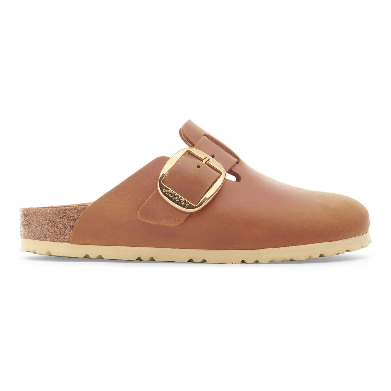 Boston Big Buckle Oiled Leather Clog