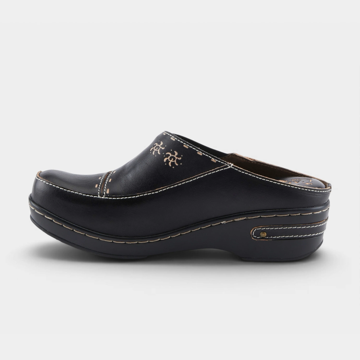 Chino Leather Clog