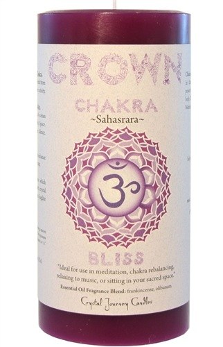 Chakra Pillar 3x6 Candle-Crown