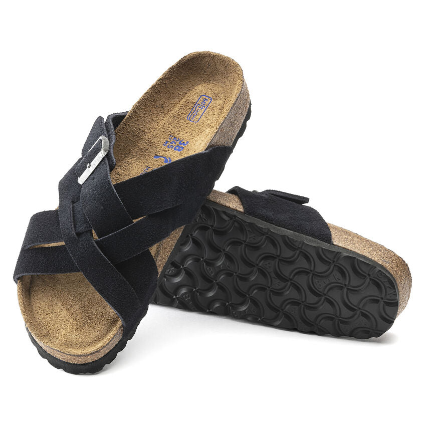 Lugano Suede Soft Footbed Sandal