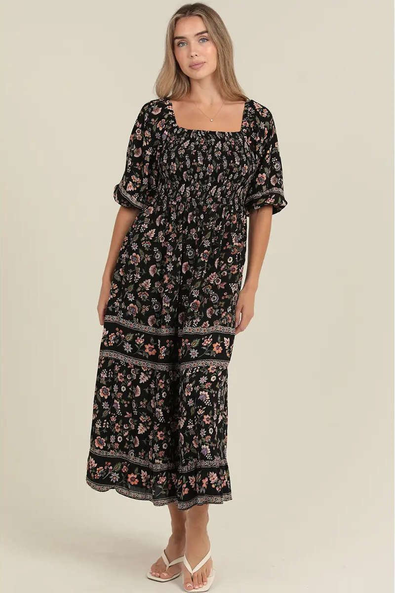 Smock Floral Dress