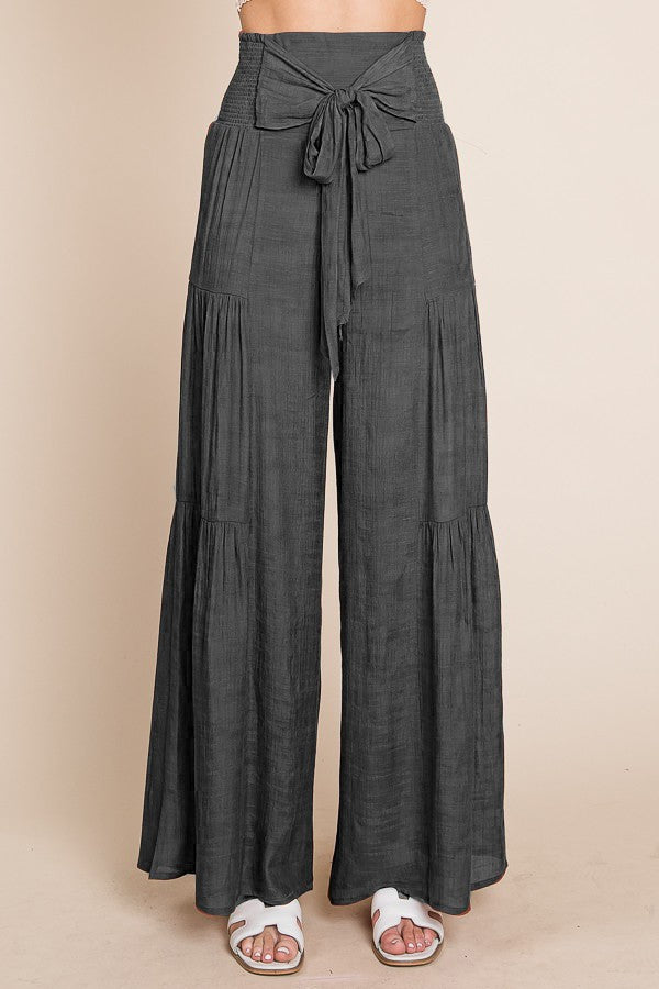 Tie Front Smock Pants