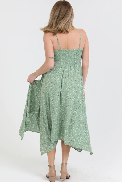 Spaghetti Strap Floral Dress