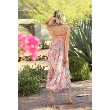 Lace Trim Maxi Dress