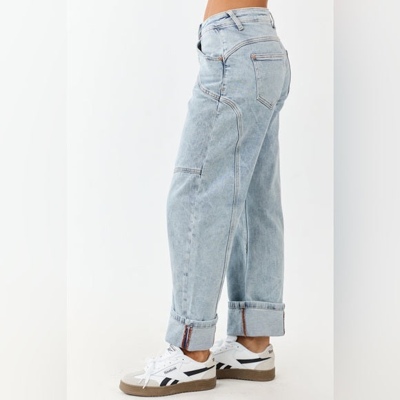 High Rise Barrel Jean