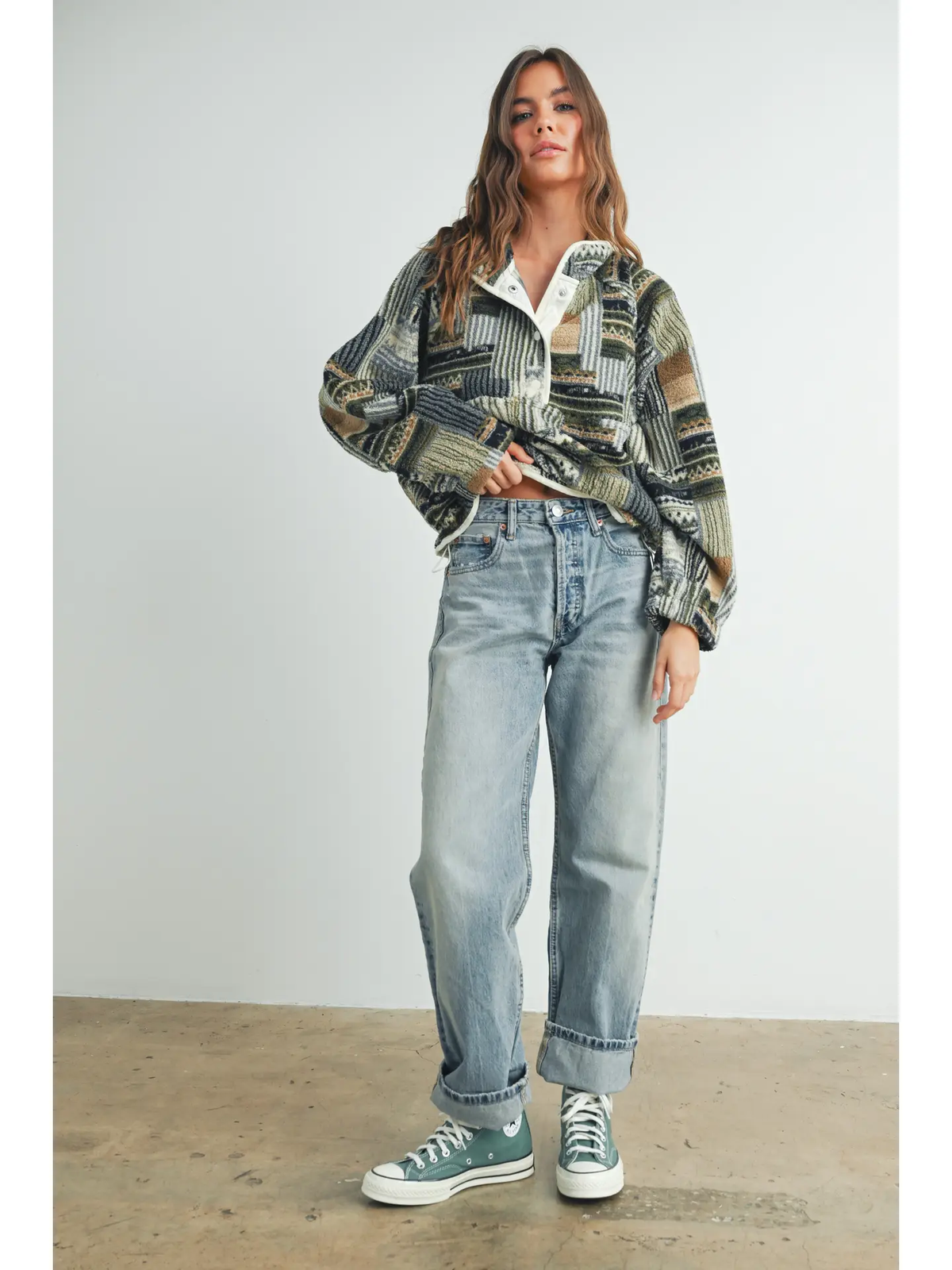 Patchwork Fleece Jacket