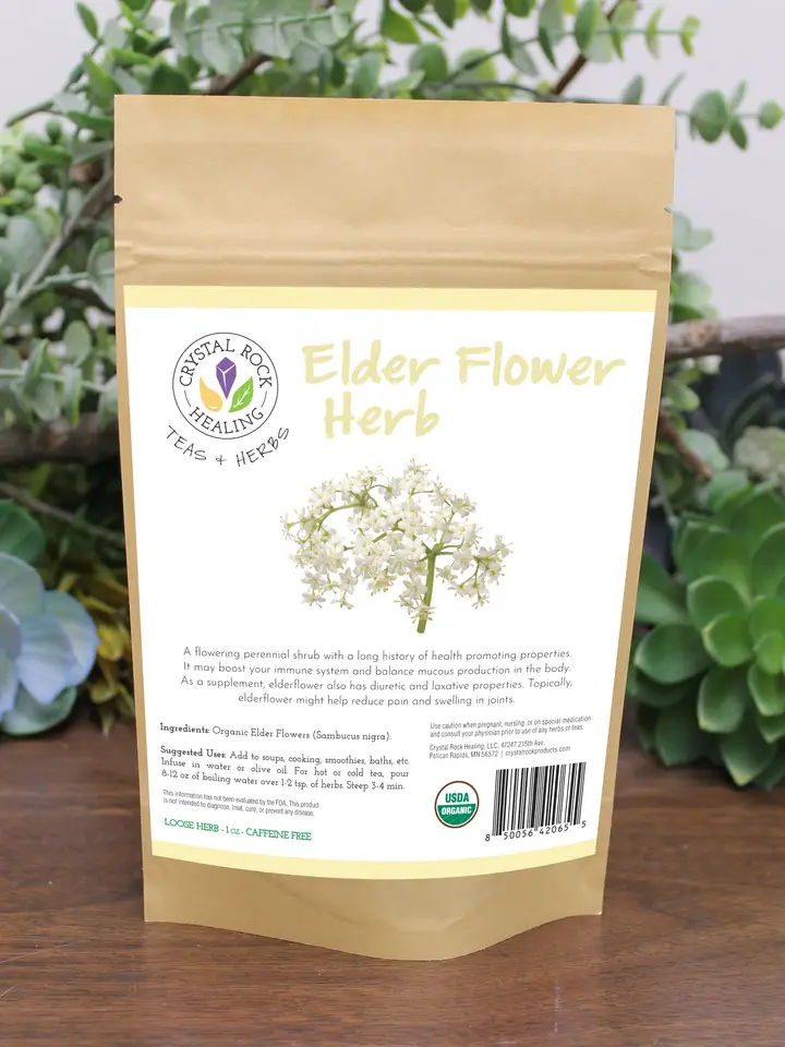Elder Flower Loose Organic Herb 2 oz