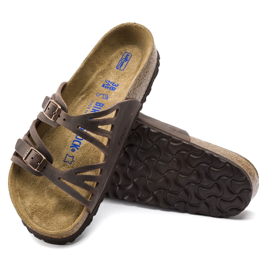 Granada Oiled Leather Soft Footbed Sandal