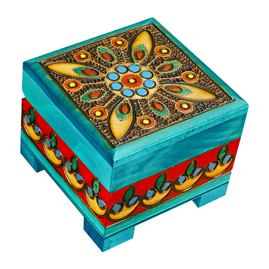 Folk Fantasy Polish Wood Box