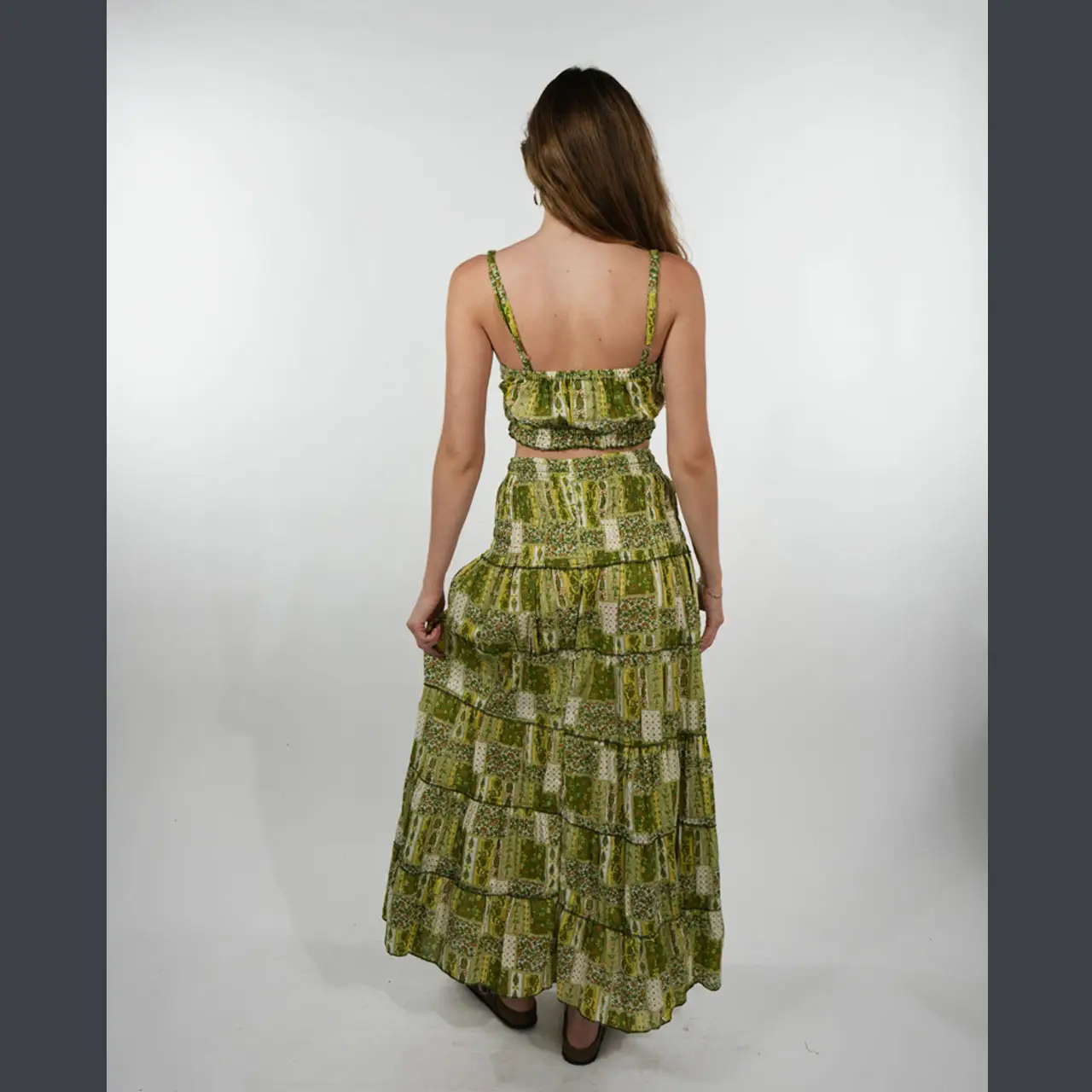 Flower Maxi Skirt