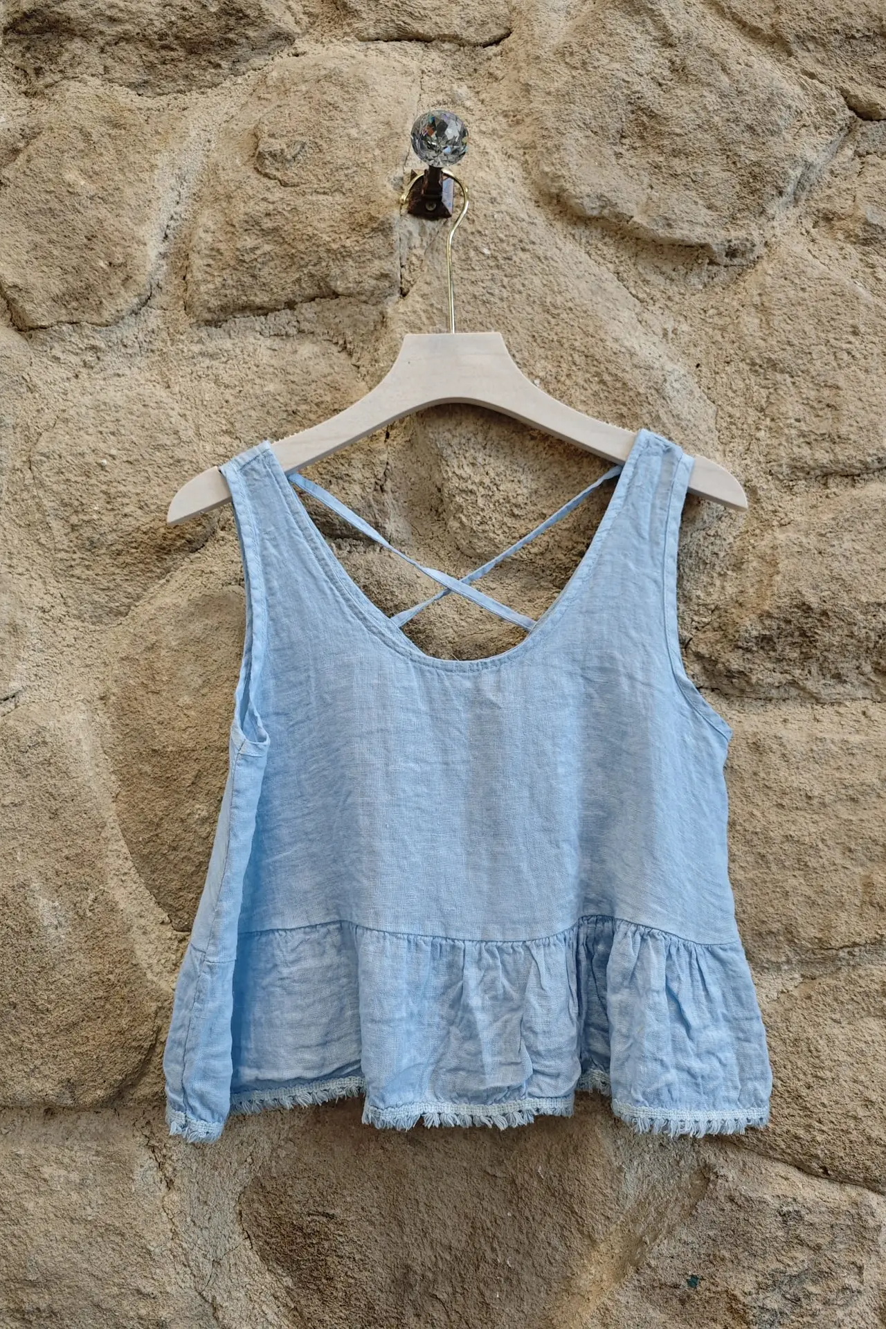 100% Linen Backstrap T-Shirt