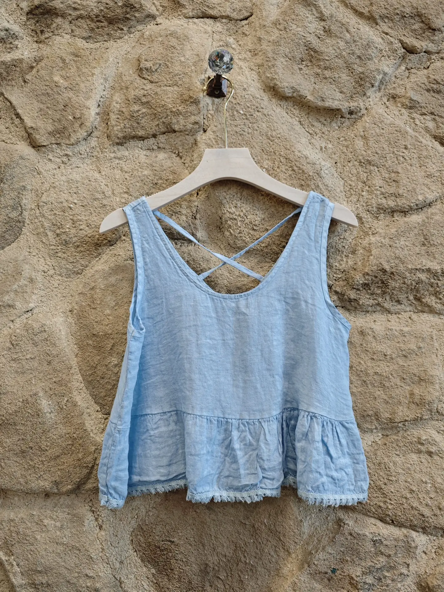 100% Linen Backstrap T-Shirt