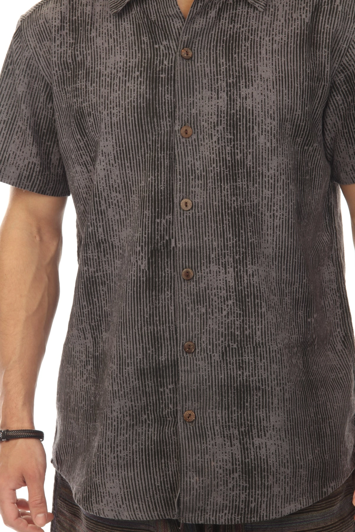 Men's Vibration Stripe Short Sleeved Shirt