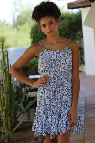 Sun Dress Smocked Waist